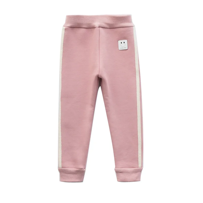 Зимние детские спортивные штаны в полоску корейские милые леггинсы для девочек