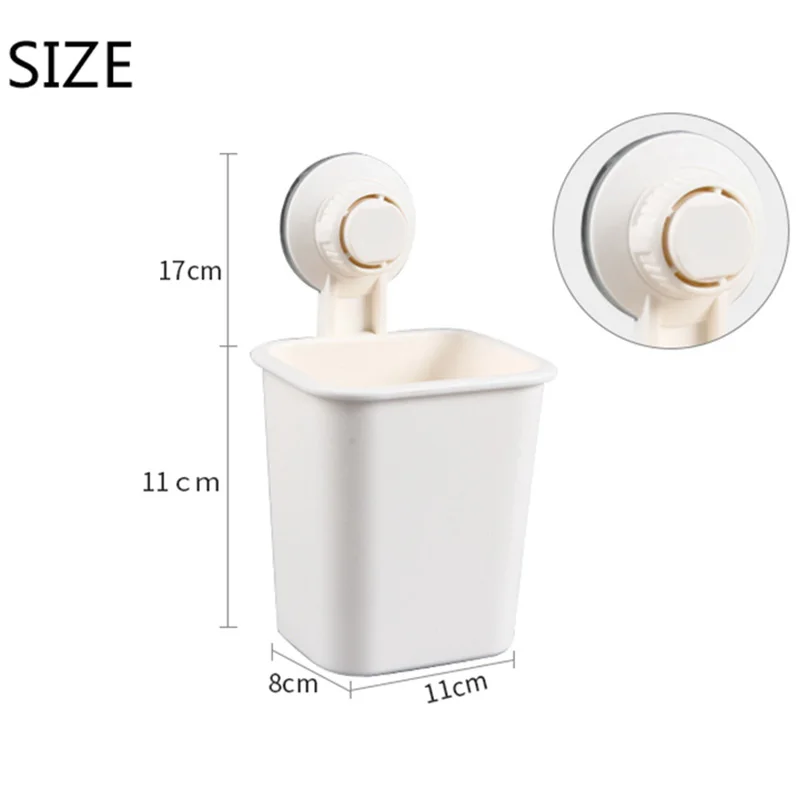 Держатель для зубных щеток на присоске водонепроницаемый настенная подставка |