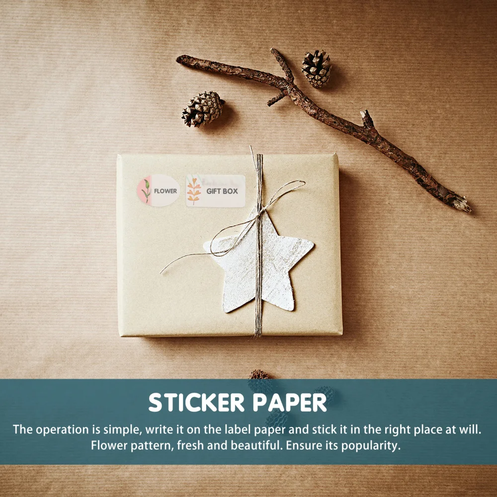 

1 Set 12pcs Flower Printing Handwritten Adhesive Lable Sticker (Assorted Color)