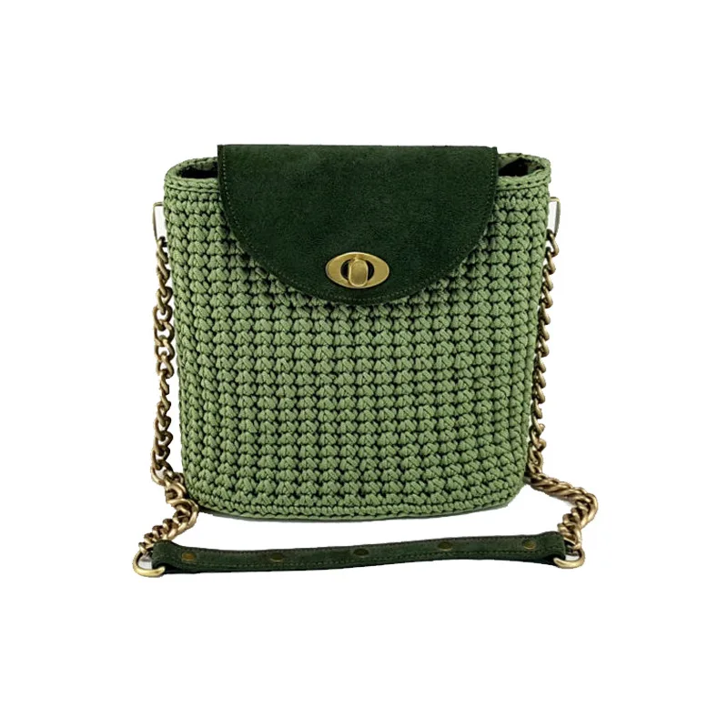 1 Set Manual Single Shoulder Bag Bottom Cover Set Accessories DIY Needle Hook Woven Material Bag Set Accessories Knitting