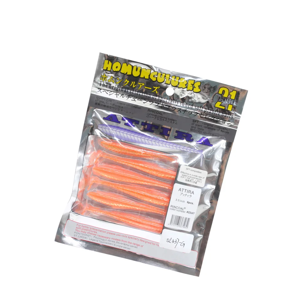 

TAF Soft Fishing Lure 7.5cm/1.5g 9cm/2.4g 10cm/3.5g 20 Colors Quality Professional Soft Baits T Tail Worm Wobblers