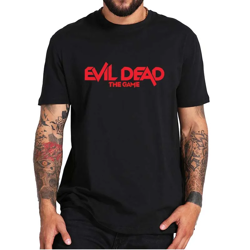 

Evil-Dead The Game Logo T-Shirt 2022 New Shooting Video Gaming American Supernatural Horror Comedy Film Essential Tee Tops