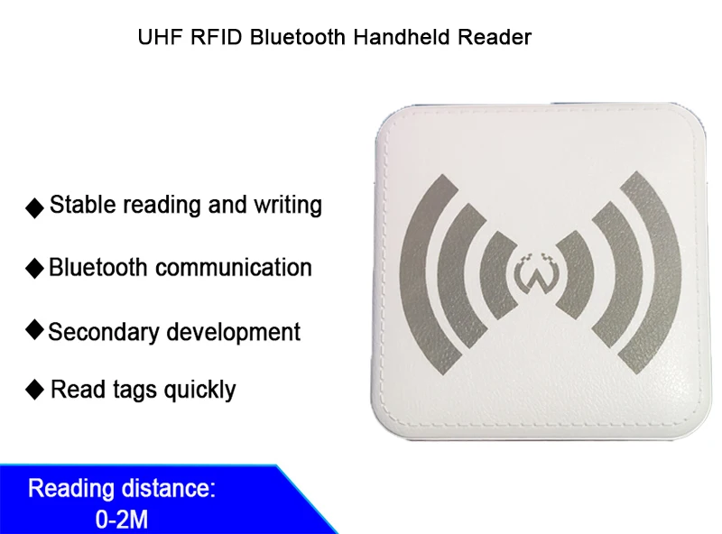 Bluetooth портативный UHF RFID короткий диапазон ручной считыватель для Android смартфон с BT4.0 связь
