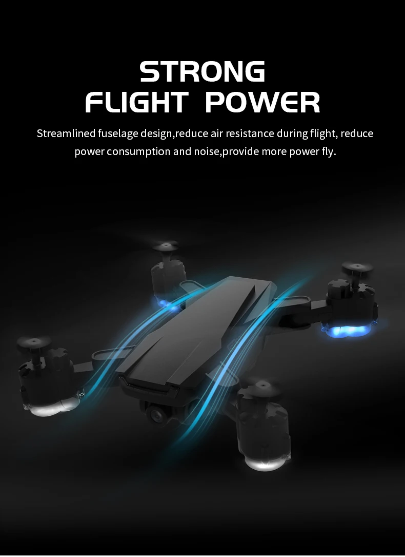 Складной Радиоуправляемый квадрокоптер SH3 с GPS HD 4K 1080P|Квадрокоптер дистанционным