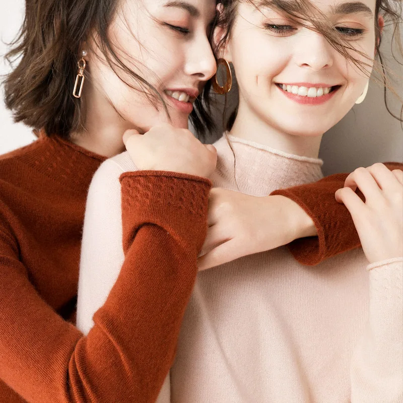 Женский вязаный джемпер базовый однотонный пуловер весна-осень AB017 2019 | Женская