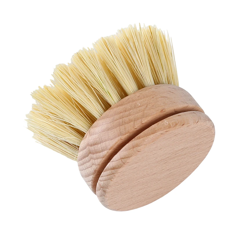 

Kitchen Creative Bamboo Handle Cleaning Brush Scourer Pan Dish Bowl Pot Brush Household Kitchen Cleaning Tools