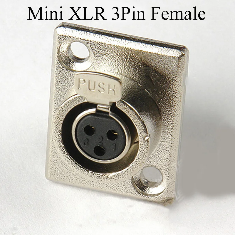 Мини XLR 3-контактный 4-контактный разъем 3P 4P панель штекер-гнездо |