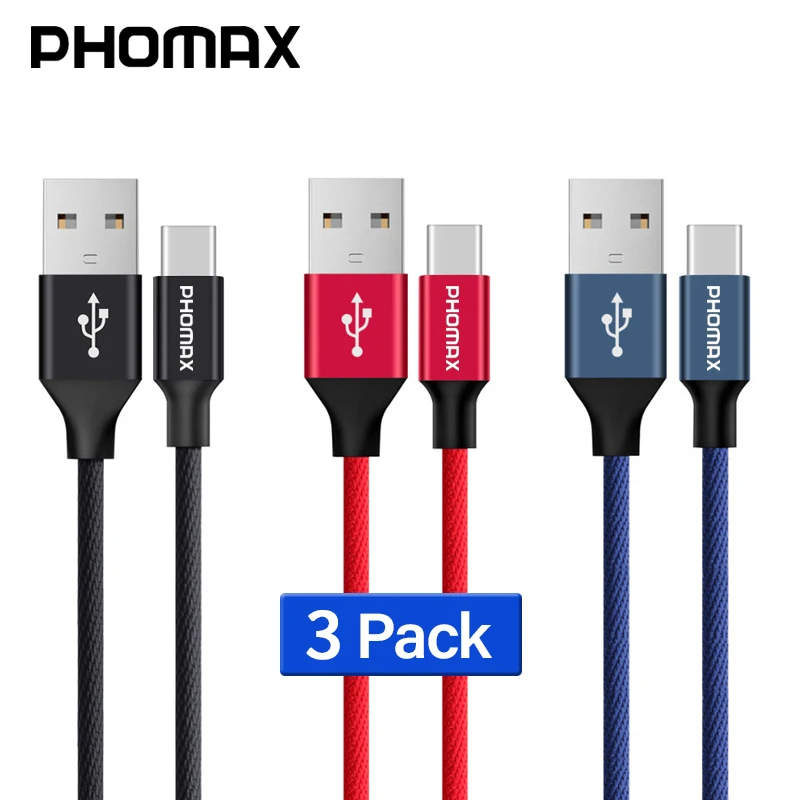 PHOMAX 3 шт usb type C кабель Быстрый зарядный USB для samsung S8 S9 Xiaomi mi8 mi7 6 huawei кабель|Кабели