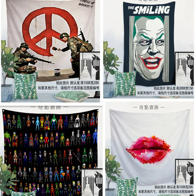 Винтажные подвесные тканевые постеры в стиле поп-рок-певицы металлические