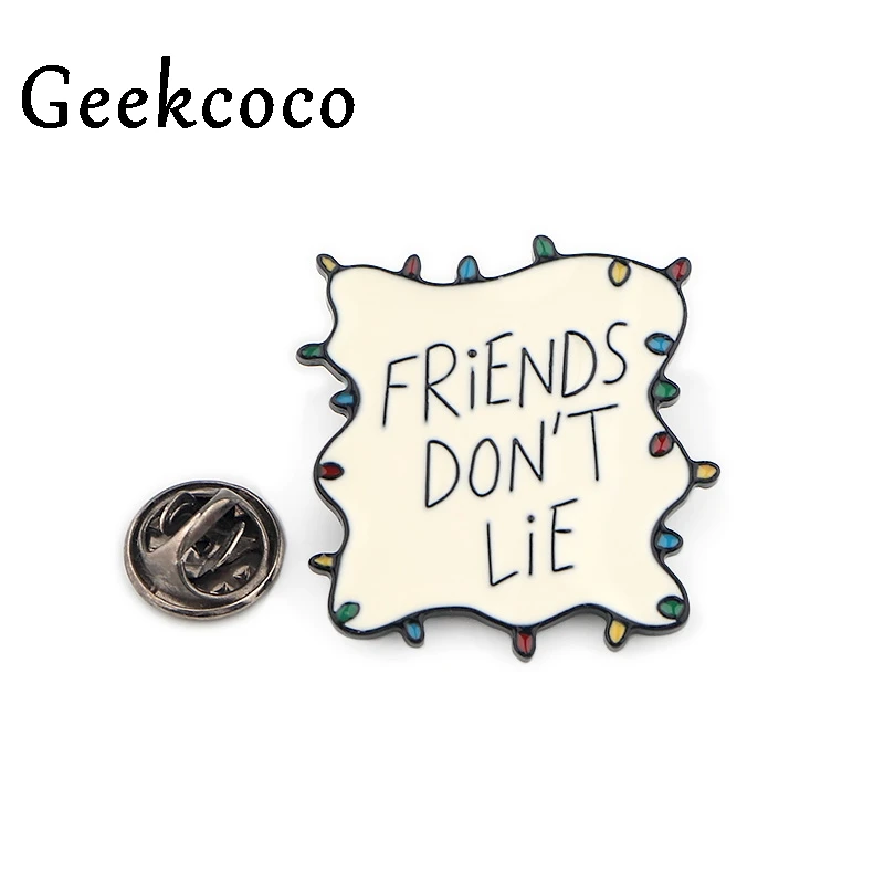 Друг ТВ шоу буквы Простой Стиль цинковый сплав булавка рубашка сумка одежда