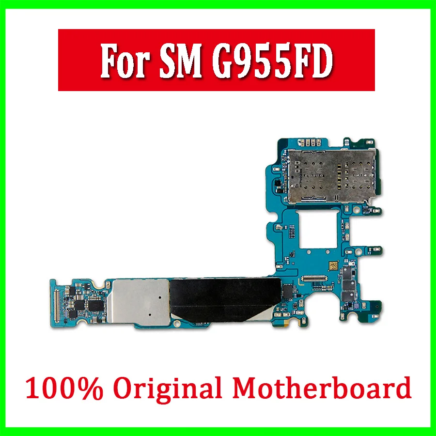 Оригинальная разблокированная материнская плата для samsung Galaxy S8 edge G955FD с чипами