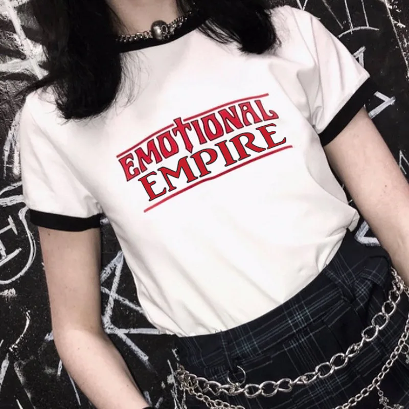 

Женская футболка с коротким рукавом и круглым вырезом, в стиле Харадзюку