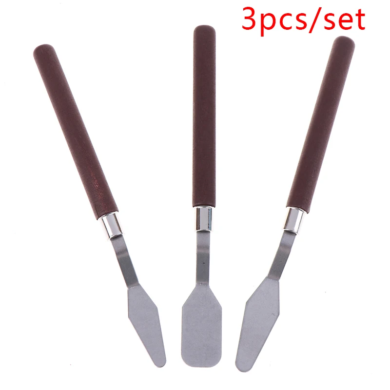 

3pcs/set Oil Painting Scraper Of Acrylic Gouache Oil Paint Color Palette Tool SD&HI
