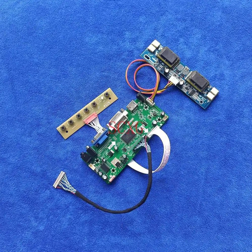 

20Pin LVDS Fit LTM170W1/M170XW01/FLC43XWC8V/NA19026 Kit HDMI-compatible DVI VGA MNT68676 driver board 4CCFL LCD display 1280*768