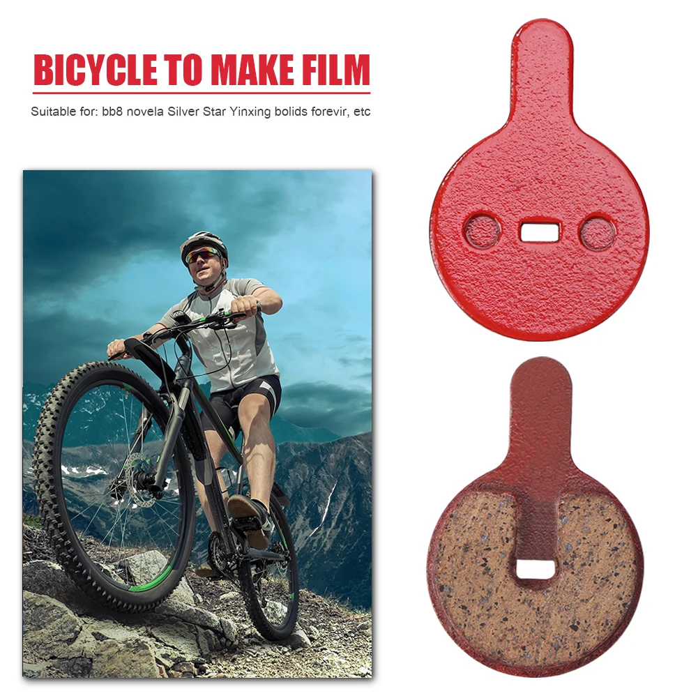 

Small Semi-Metallic Bike Brake Pads Cycling Braking Disc Mountain Road Parts for Outdoor Cycle Biking Entertainment