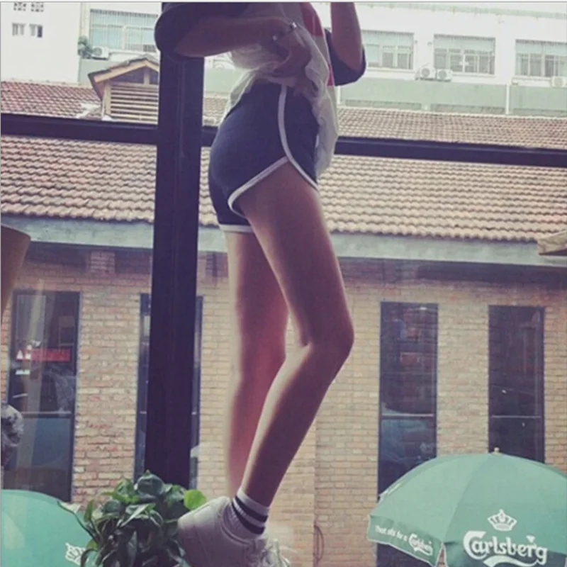 Женские спортивные хлопковые шорты для йоги фитнеса бега сна дома