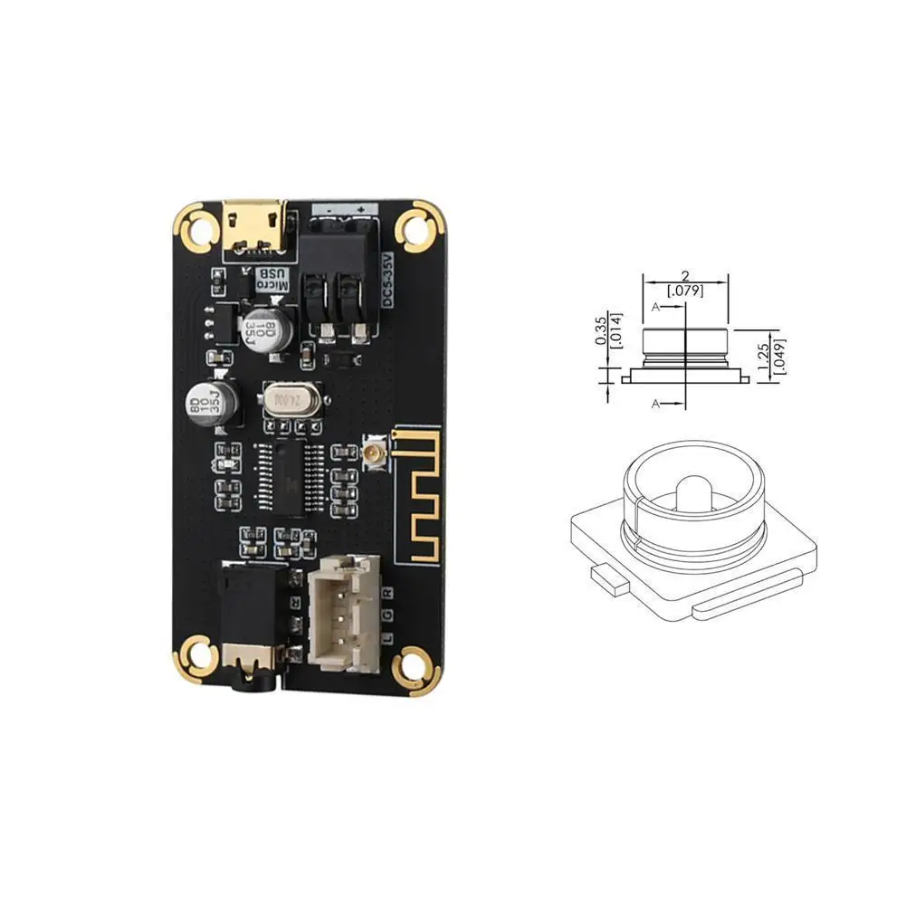 12 v/24 v Автомобильный Bluetooth 4 2 аудио приемник доска Беспроводной без потерь Mp3 3Pin