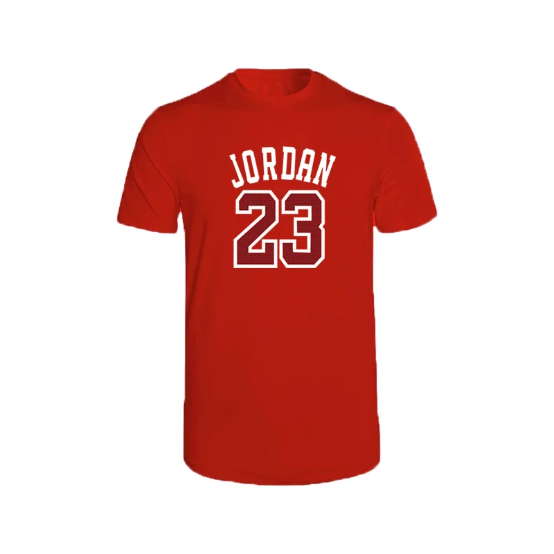 Мужская футболка с короткими рукавами Красная круглым вырезом 100% хлопок весна