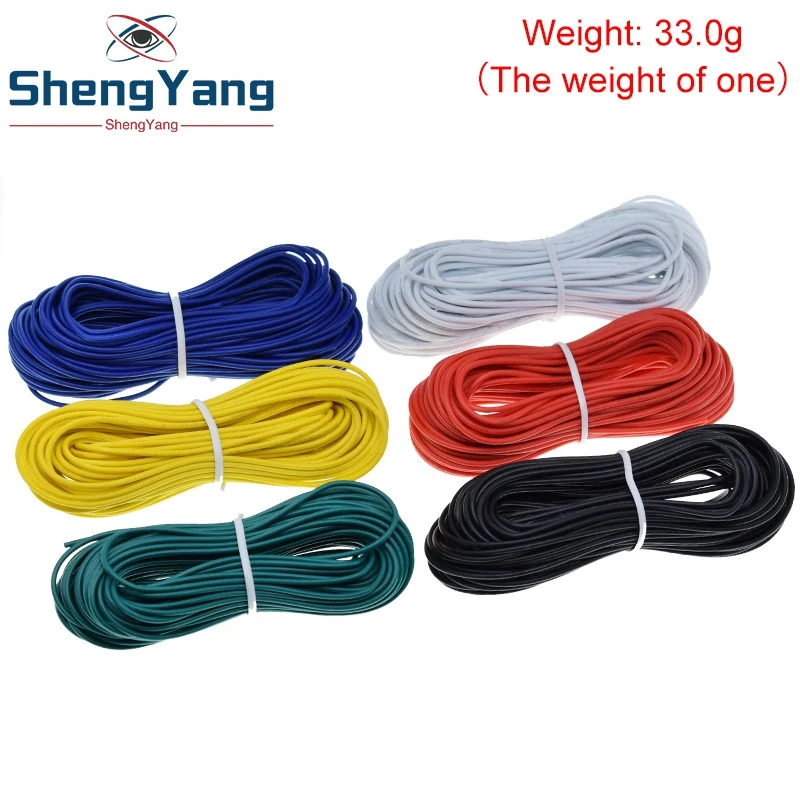 Шэньян 10 м UL 1007 24AWG Монтажный провод 80C / 300V шнур DIY электрический кабель