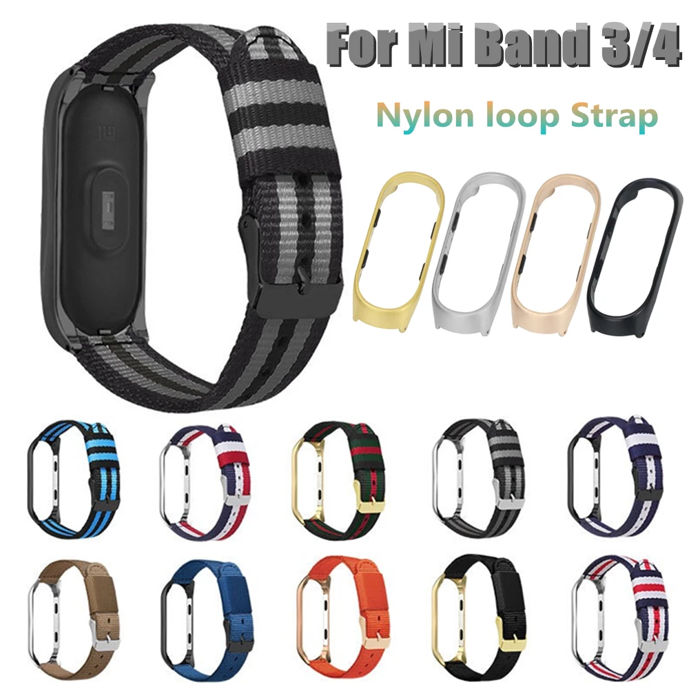 Браслет mi Band 4 с нейлоновой петлей сменный для Xiaomi band 3 спортивный браслет