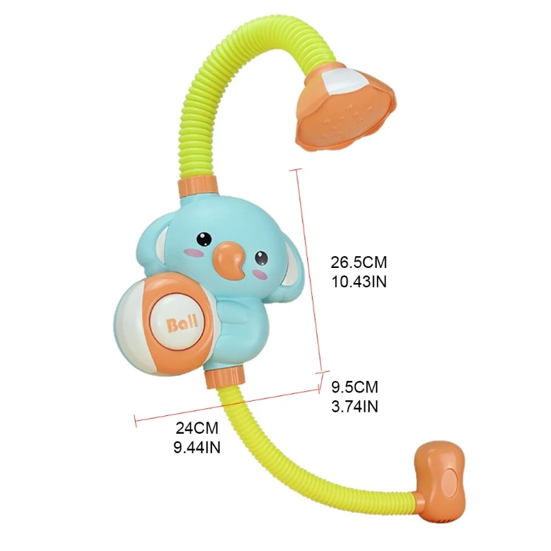 

Electric Water Spray Squirt Elephant Shower Head Bath Toy Water Play Baby Shower K3NE