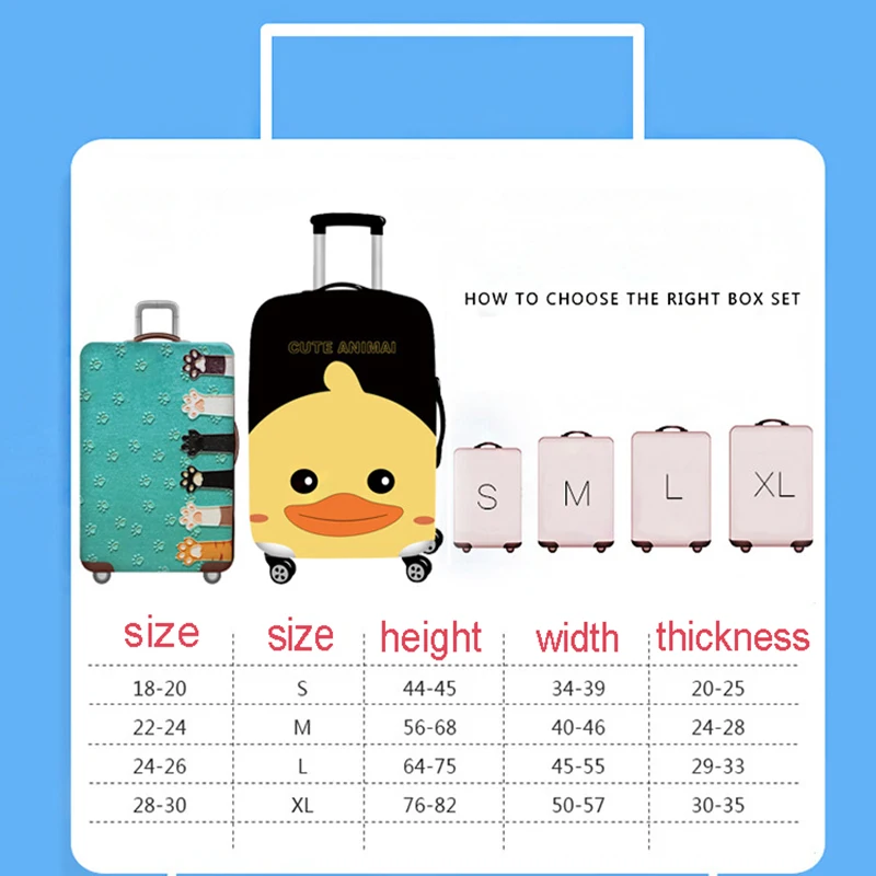 Travel Bag Protector Cover Thickest Travel Bag Accessory Bag  Elastic Bag Travel Bag Cover Applicable to 18-32 Inch Suitcase images - 6