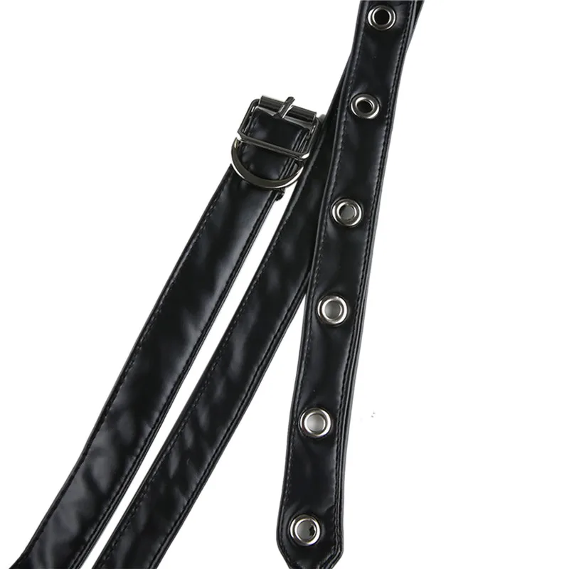 

2020 Fashion Vintage Women Sexy Suspender Overalls Adults Solid Color Adjustable Strap High Waist Playsuit Pu Leather Shorts