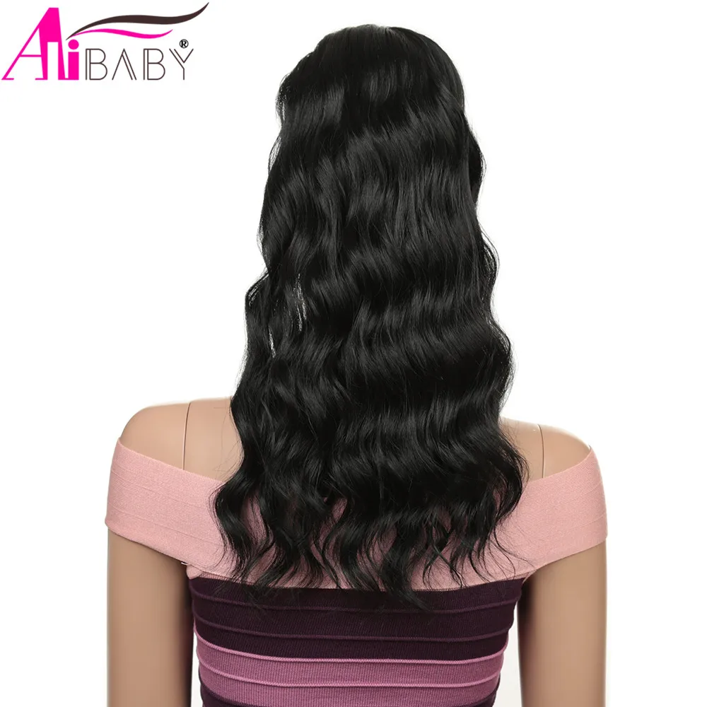 16 дюймов изогнутый хвост клип в наращивание черный красный Цвет синтетический