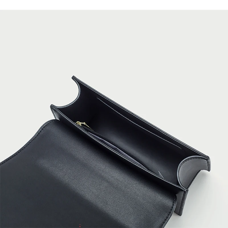 Женская кожаная сумка повседневная сумка-мессенджер через плечо с цепочкой