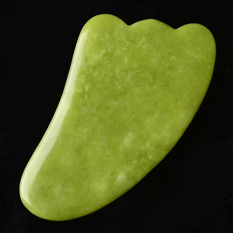 2 шт. массажные Двойные головки для лица Нефритовый ролик шеи натуральный камень