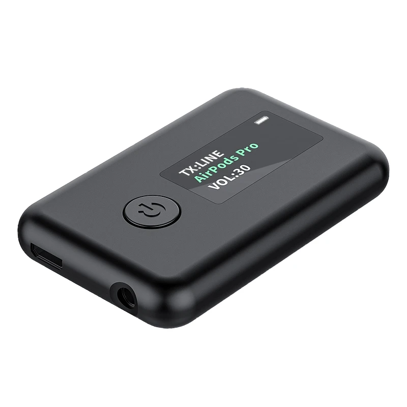 

Bluetooth 5.0 Audio Transmitter Receiver OLED Display 3.5mm AUX Jack RCA Wireless Adapter for TV Car PC Headphone