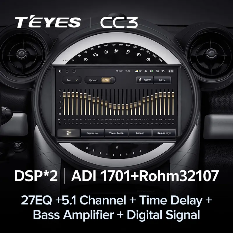 TEYES CC3 For BMW Mini 2010 - 2016 Car Radio Multimedia Video Player Navigation stereo GPS Android 10 No 2din 2 din dvd | Автомобили и