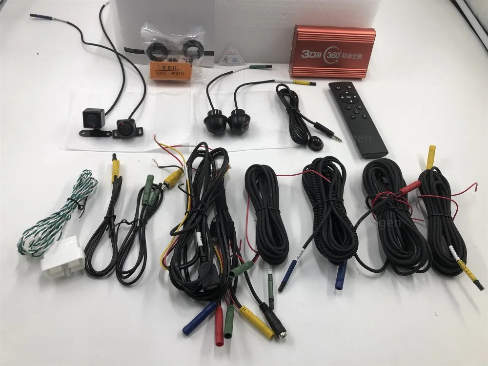 

360 Degree Driving 3D HD Surround View Monitoring Newest Car Area View System Assistant System Cameras 4-CH DVR Recorder