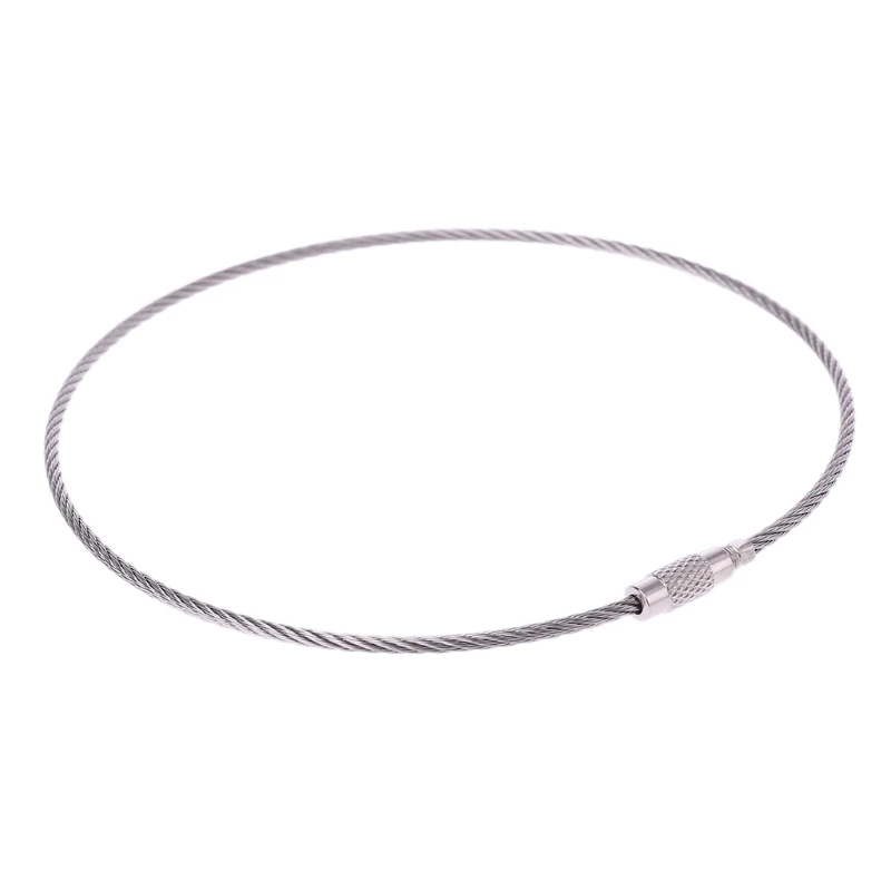 Провод из нержавеющей стали брелок кабель цепь наружная багажная бирка с петлей