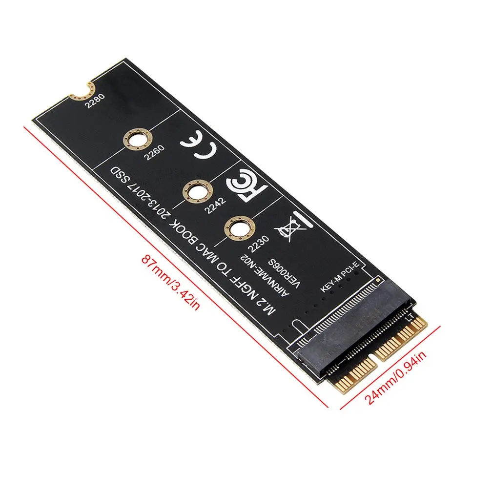 

M.2 NVME SSD To 2013 2014 2015 2016 2017 Year Hard Drive Adapter Card Plug And Play Computer Accessories