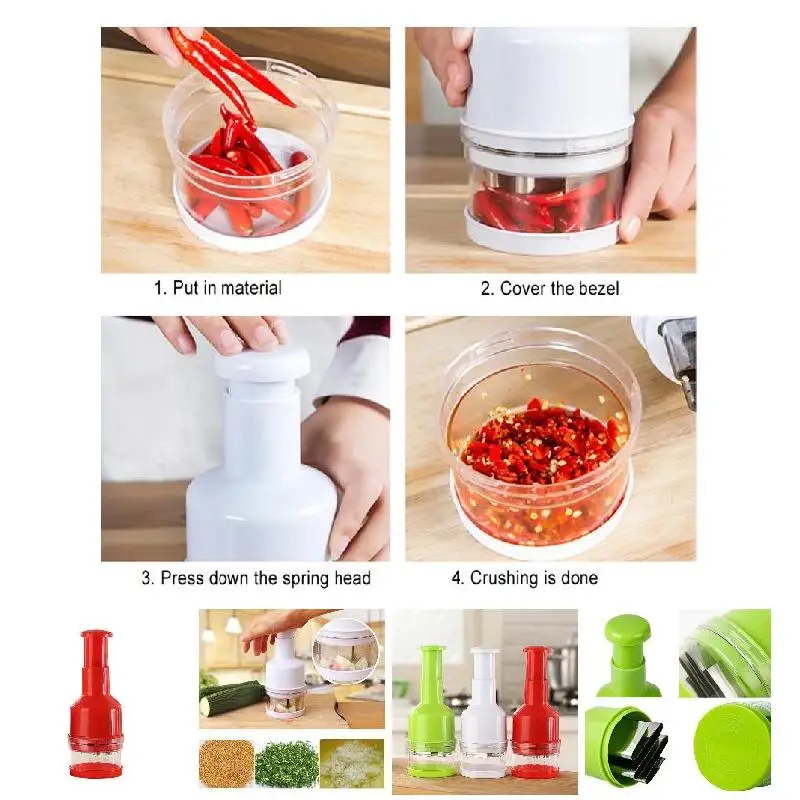 Нажатия Еда измельчитель овощерезка нож для нарезки Кухня растительное Лук