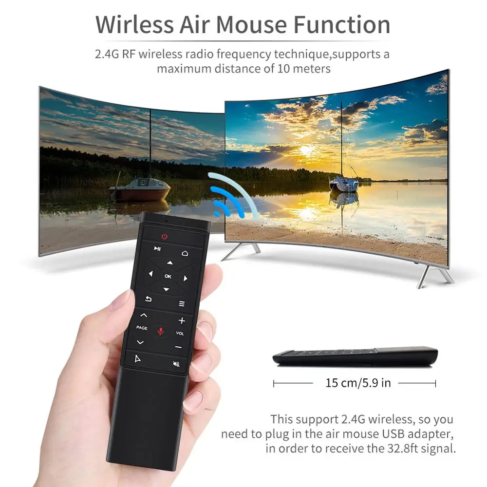 Беспроводной пульт дистанционного управления MT12 2 4G Air Mouse Mic без гироскопа ИК