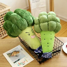 1pc 55 / 65cm cartoon vegetable plush toy creative broccoli plush pillow children soft stuffed toys children birthday gift WJ126