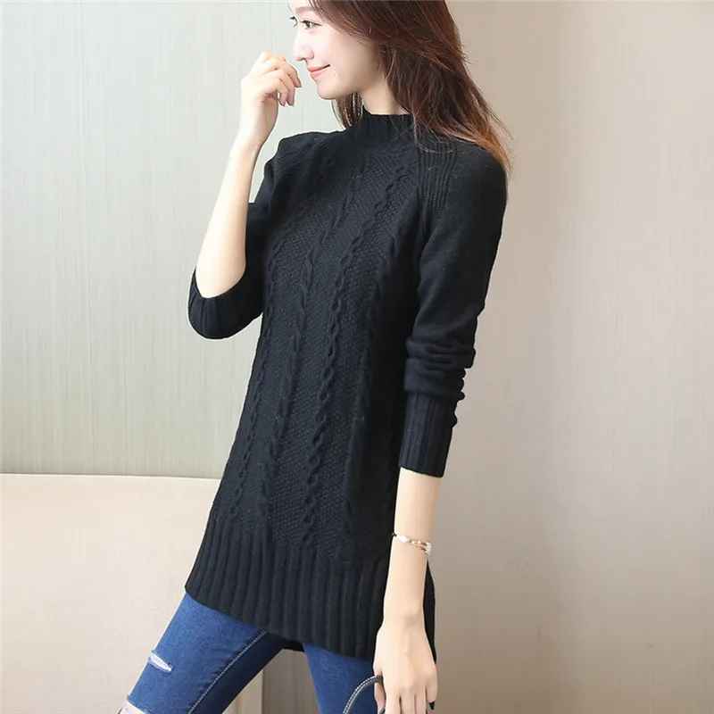 Женский свитер и пуловер сезон осень-зима 2021 вязаный джемпер с длинным рукавом
