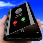Умный зеркальный флип-чехол для Xiaomi Redmi Note 9 9S 9A 9C 8T 8 7 9T 9A 10S Mi 11 10T 10 Pro Lite 10X Poco X3 X2 M3 F3 F2 Pro, чехол