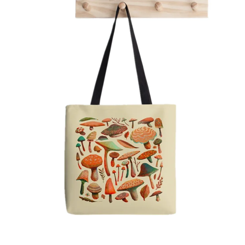 

2021 Shopper Ruth Bader Ginsburg Printed Tote women Harajuku Funny shopper handbag girl Shoulder shopping bag Lady Canvas Bag
