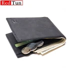 Мужской тонкий кошелек, с отделением для монет, кошелек на молнии, 2021