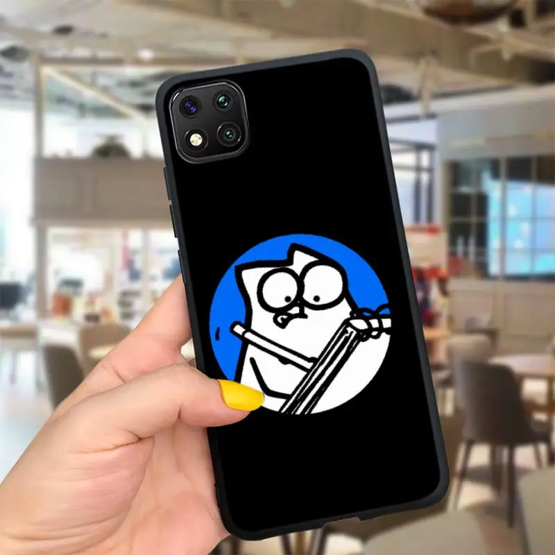 

Cartoon Simons Cat Soft Cover Phone Case For Redmi 5plus 5 6 7 8A Note 2 4 5 6 7 Note 8 9pro