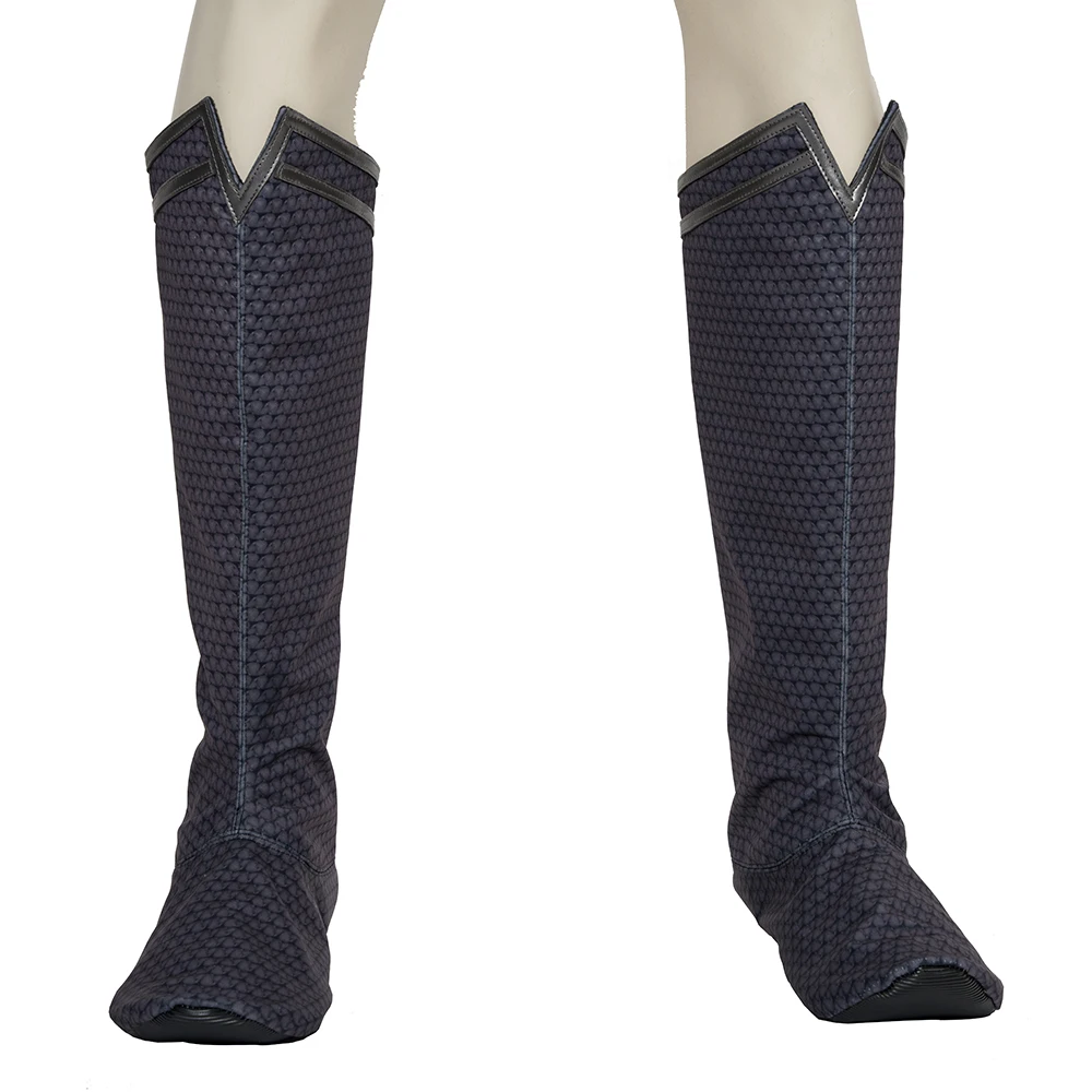 

ManLuYunXiao Man of Steel 2 Superhero Cosplay Costume Super Cospay Jumpsuit Black Cloak Halloween Outfit Custom Made