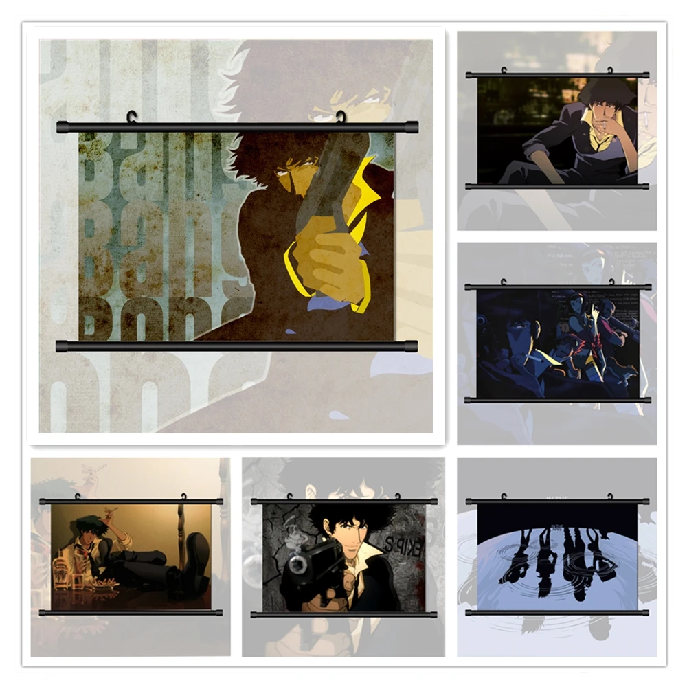 Ковбой Бибоп Спайк Шпигель Картина на холсте постеры и принты декор комнаты