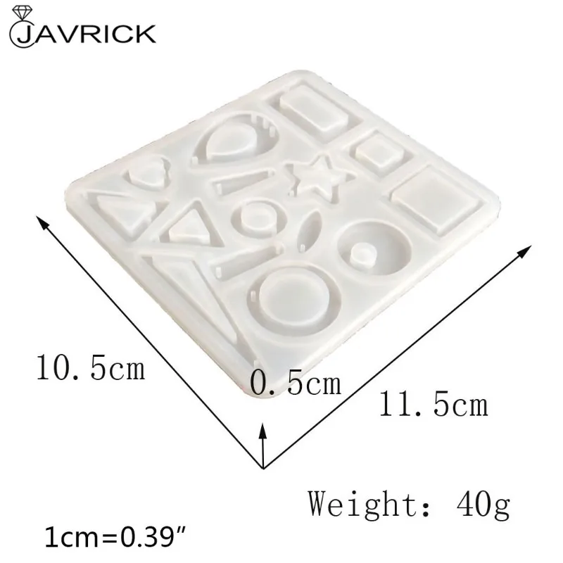 

Crystal Epoxy Resin Mold Geometry Pendants Casting Silicone Mould DIY Crafts Decorative Jewelry Making Tools