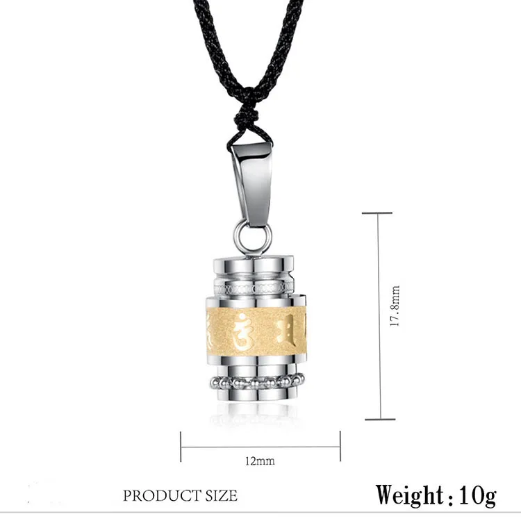 Мужское Ожерелье Амулет открытые Подвески мантра шурангама буддизм боди гвардия