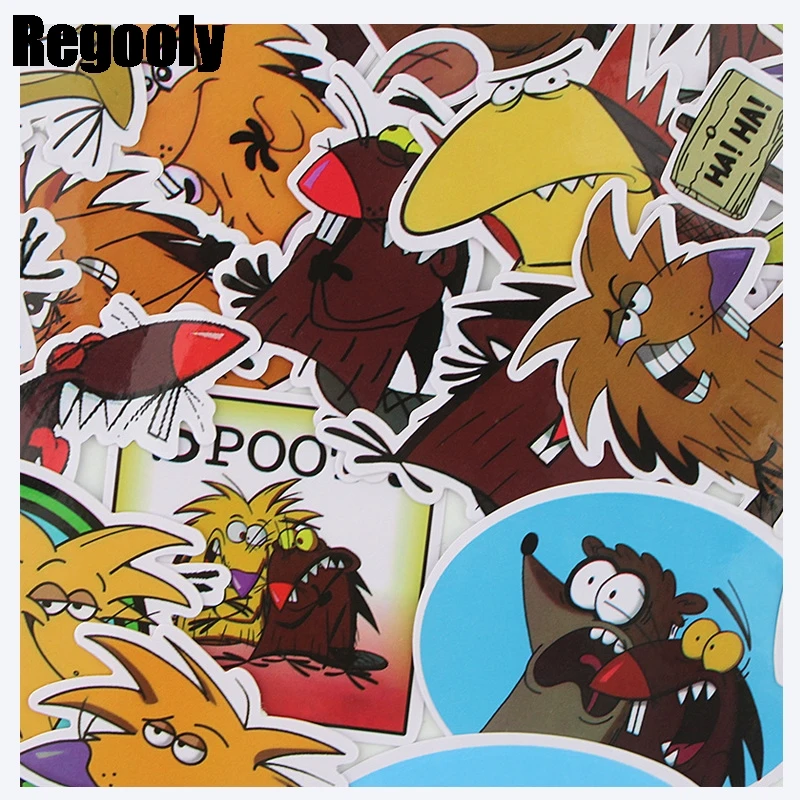 

20pcs Angry Beavers Cartoon Children Stickers Skateboard Guitar Suitcase Girls Waterproof scrapbooking Sticker Kids Graffiti Toy