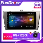 FUNROVER 2.5D + IPS Android 10,0 2 din Автомобильный Радио gps мультимедийный плеер для Toyota Avensis 2009-2013 dvd навигация navi стерео DSP