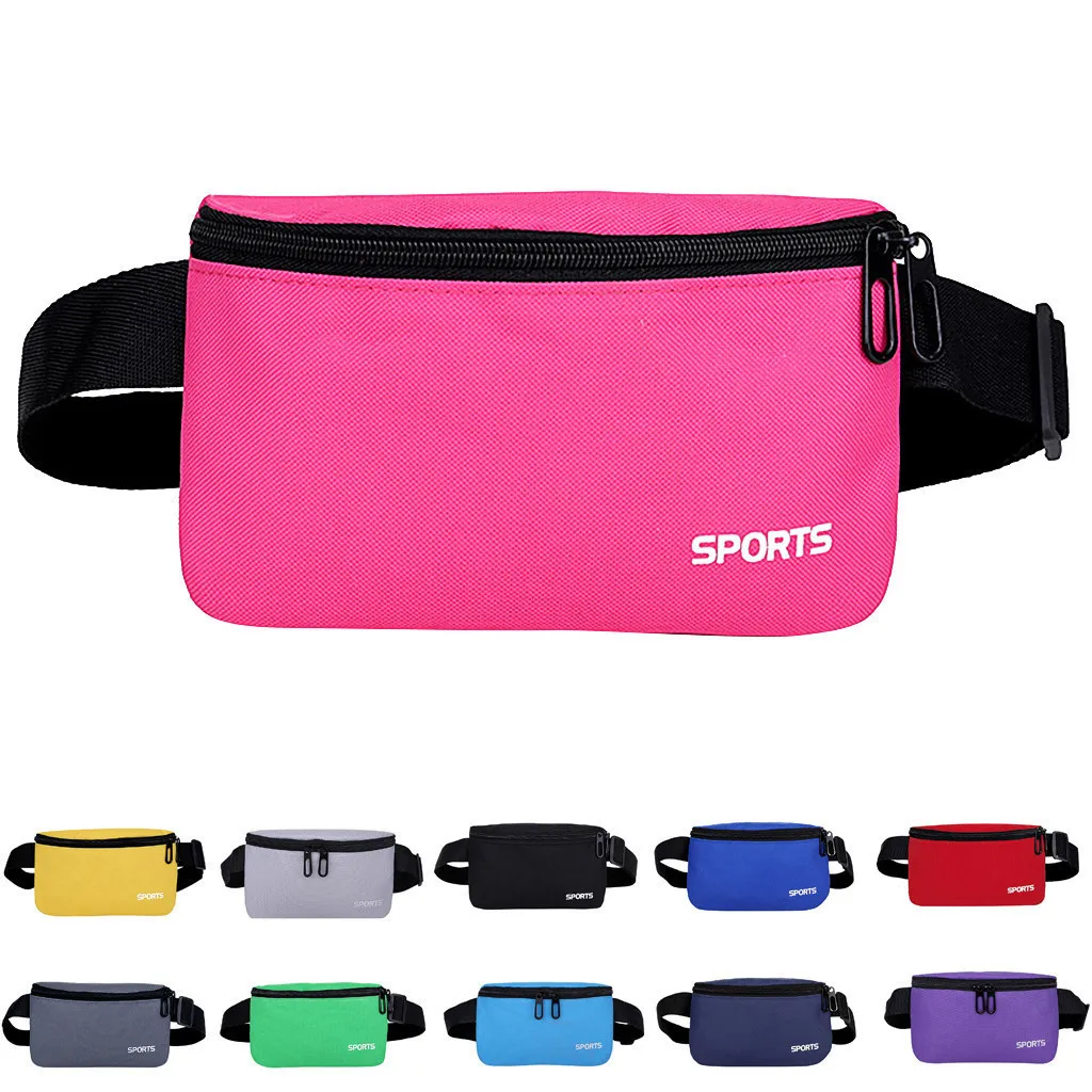 Поясная сумка для мужчин и женщин простая повседневная модная холщовая